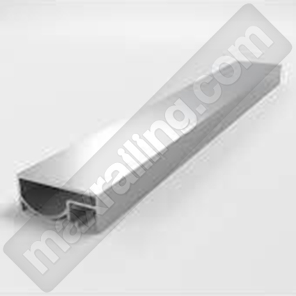 Правоъгълен профил ръкохватка 60х25мм с канал за стъкло 8мм. Дължина 6м. Елоксиран алуминий.